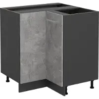 Vicco R-Line Hoekkast – 75.6 cm zonder werkblad Beton