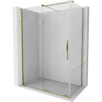 Mexen Velar douchecabine schuifbaar 160 x 75 , transparant, goud - 871-160-075-01-50