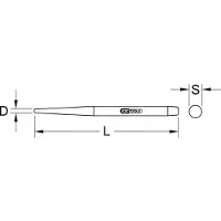 Ks Tools Centreerdoorn, 11 mm 1560352