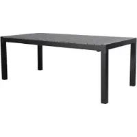 Ebuy24 Ferl tuintafel, incl. 1 inlegplaat L 205/275 cm zwart/grijs.