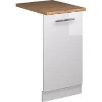 Vicco Fame-Line Vaatwasserfrontpaneel – 45 cm, WB Eik Wit Hoogglans