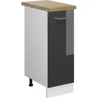 Vicco R-Line Apotheekkast – 30 cm, WB Eik Antraciet Hoogglans