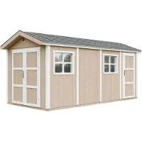 Timbela M915C-TERRA BROWN - LP SmartSide Tuinhuis op houtbasis - 11,47 m² - H252x250x530 cm - met vloer en verf