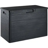 Toomax Woodys Opbergbox 160 liter, plastic, grafietkleur, modelnummer Z0186R0--4100