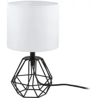 Eglo Lampe de table Carlton 2 Noir et blanc
