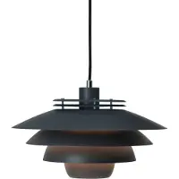 Dyberg Larsen Hanglampe , Ejka, dimbare, Grijs, Woonkamer, Metaal, Designer
