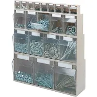 Lockweiler Opbergbakstelling | H77xB600xD63mm | 9 x A | kunststof wit | 1 stuk - 1500913 1500913