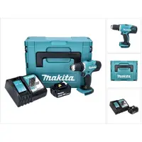 Makita DDF 453 RF1J accuboormachine 18 V 42 Nm + 1x accu 3,0 Ah + oplader + Makpac