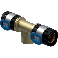Geberit FlowFit overgang T-stuk BI brons d63-1/2"-63