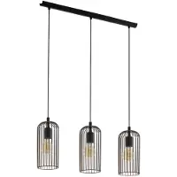 Eglo Roccamena Hanglamp - E27 - 73 cm - Zwart/Koper