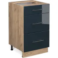 Vicco Fame-Line Keukenkasten – 50 cm zonder werkblad Donkerblauw hoogglans