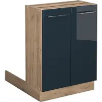 Vicco Fame-Line Keukenkasten – 60 cm zonder werkblad Donkerblauw hoogglans