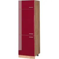 Vicco Koelkast ombouwkast R-Line Rode hoogglans 60 cm, Model 37148