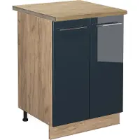Vicco Fame-Line Onderkast – 60 cm, WB Eik Donkerblauw hoogglans