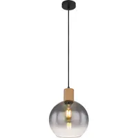 Globo - hanglamp - Moitas - zwart - glas - Ø 25cm - E27 - 15656H