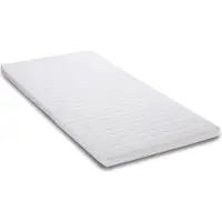 DS Produkte topdekmatras met visco-elastische koudschuimvulling - 90 x 200 x 4,5 cm - matrashoes, matrasbeschermer orthopedisch met memory foam effect