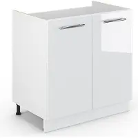 Vicco Fame-Line Wastafelkast – 80 cm zonder werkblad Wit Hoogglans