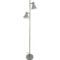 Dyberg Larsen Vloerlampe , Sleep, Grijs, Woonkamer, Metaal, Designer
