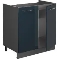 Vicco Fame-Line Wastafelkast – 80 cm zonder werkblad Donkerblauw hoogglans