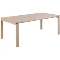 Ebuy24 Eettafel Klevik Eikenfineer Wit 200cm - Living