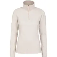 Mountain Warehouse Dames/Dames Idris Half Zip Fleece Top (Beige)