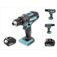 Makita DHP 482 G1 Accu klopboormachine 18 V 62 Nm + 1x oplaadbare accu 6,0 Ah - zonder oplader (Oplaadbare batterij)