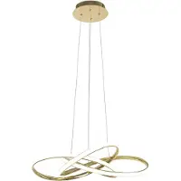 Toolight App815-Cp Node Hanglamp Goud 13X60X70Cm