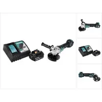 Makita DGA 517 RT1 accu haakse slijper 18 V 125 mm borstelloos + 1x oplaadbare accu 5.0 Ah + lader