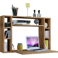 VCM Wandila bureau , laptopbureau muur en 7 vakkenHoning eiken decor.