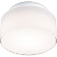 Paulmann Plafondlamp Maro, wit / opaal, Badkamer, Kunststof, Modern, Plafondlamp badkamer