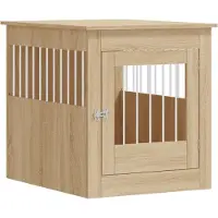 vidaXL Hondenbench 64,5x80x71 cm bewerkt hout sonoma eikenkleurig