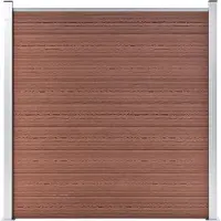 vidaXL Schutting 1737x186 cm HKC bruin
