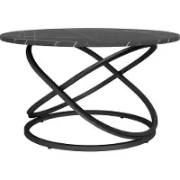 Vicco Salontafel Calgary Zwart 79.5 x 46 cm met groot werkoppervlak, Model 41526