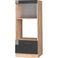 Vicco Fame-Line Magnetronkast – 60 cm open Antraciet Hoogglans