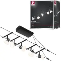 Paulmann Wire Systems 94450 Kabelsysteem compleet GU5.3 Zwart (mat), Chroom