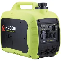 Pramac -generator P 3000 i, benzine, tankinhoud 10 l, 2,3 kW, 230 V, 61 dB, handmatige start, 2 stopcontacten