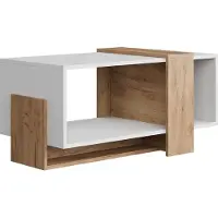 Vicco Salontafel Aven Eik wit/goud 91.8 x 49 cm, Model 54387