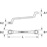 Ks Tools 964.1111 Tweezijdige ringsleutel