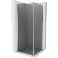 Mexen Pretoria douchecabine draaideur 100 x 100 , grafiet, chroom - 852-100-100-01-40