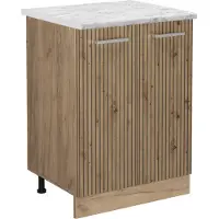 Vicco Keukenonderkast R-Line Artisanaal eiken 60 cm WB Marmer, Model 49114