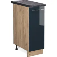 Vicco Fame-Line Keukenkasten – 30 cm, WB Antraciet Donkerblauw hoogglans