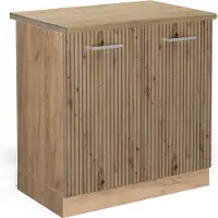 Vicco R-Line Wastafelkast – 80 cm, WB Eik Artisanaal eiken