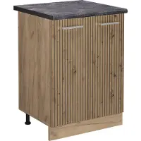 Vicco Keukenonderkast R-Line Artisanaal eiken 60 cm , WB Antraciet, Model 49112