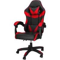 Springos Gamestoel - Gaming Stoel - Ergonomische Bureaustoel - Game stoel - Verstelbaar - Gaming Chair - Rood/Zwart