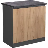 Vicco R-Line Wastafelkast – 80 cm, WB Antraciet Krachtige eik goud
