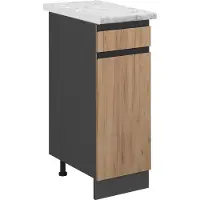 Vicco Keukenonderkast R-Line Krachtige eik goud 30 cm J-Shape WB Marmer, Model 46371