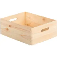 Astigarraga - Caisse en bois de rangement 40 x 30 x 14 cm