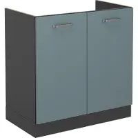 Vicco R-Line Wastafelkast – 80 cm zonder werkblad Blauw-grijs