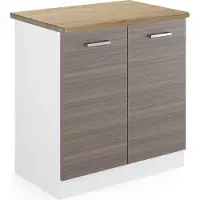 Vicco R-Line Wastafelkast – 80 cm, WB Eik Edel grijs