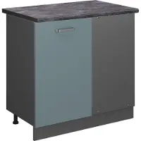 Vicco R-Line Hoekkast – 86 cm, WB Antraciet Blauw-grijs